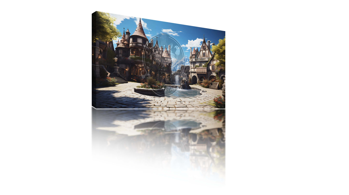 Medieval town square