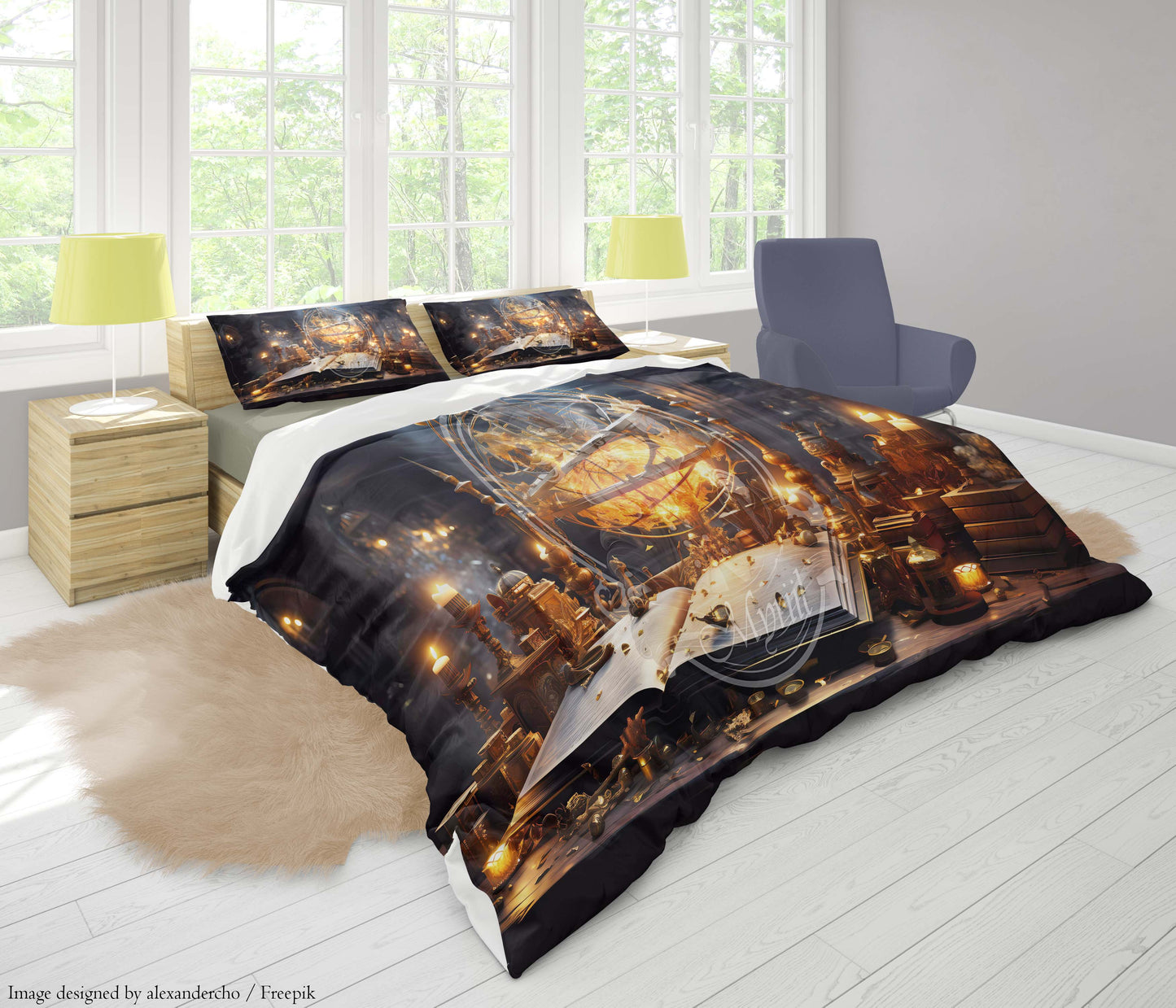 A wizard's desk for study