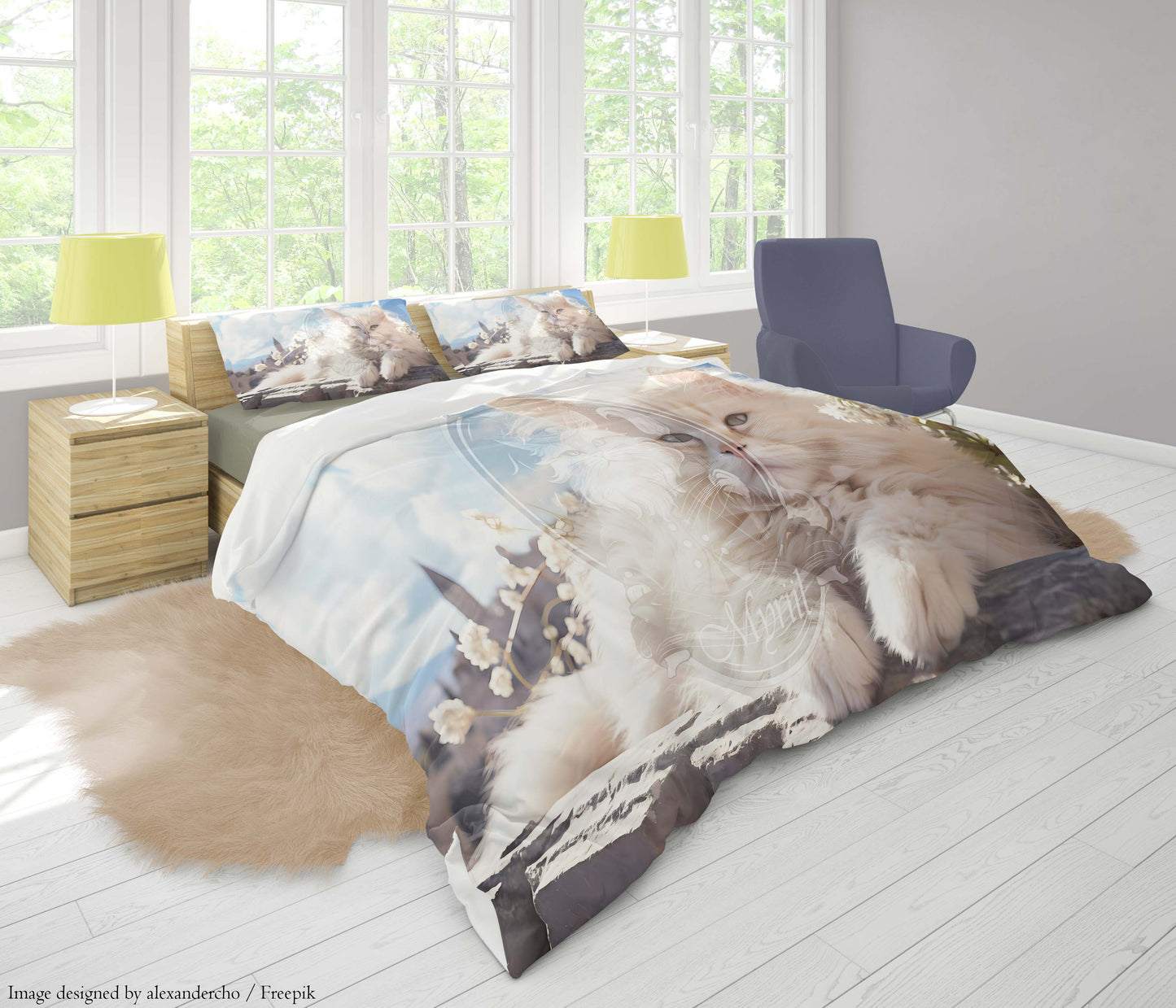 A cat enjoying the sunny weather