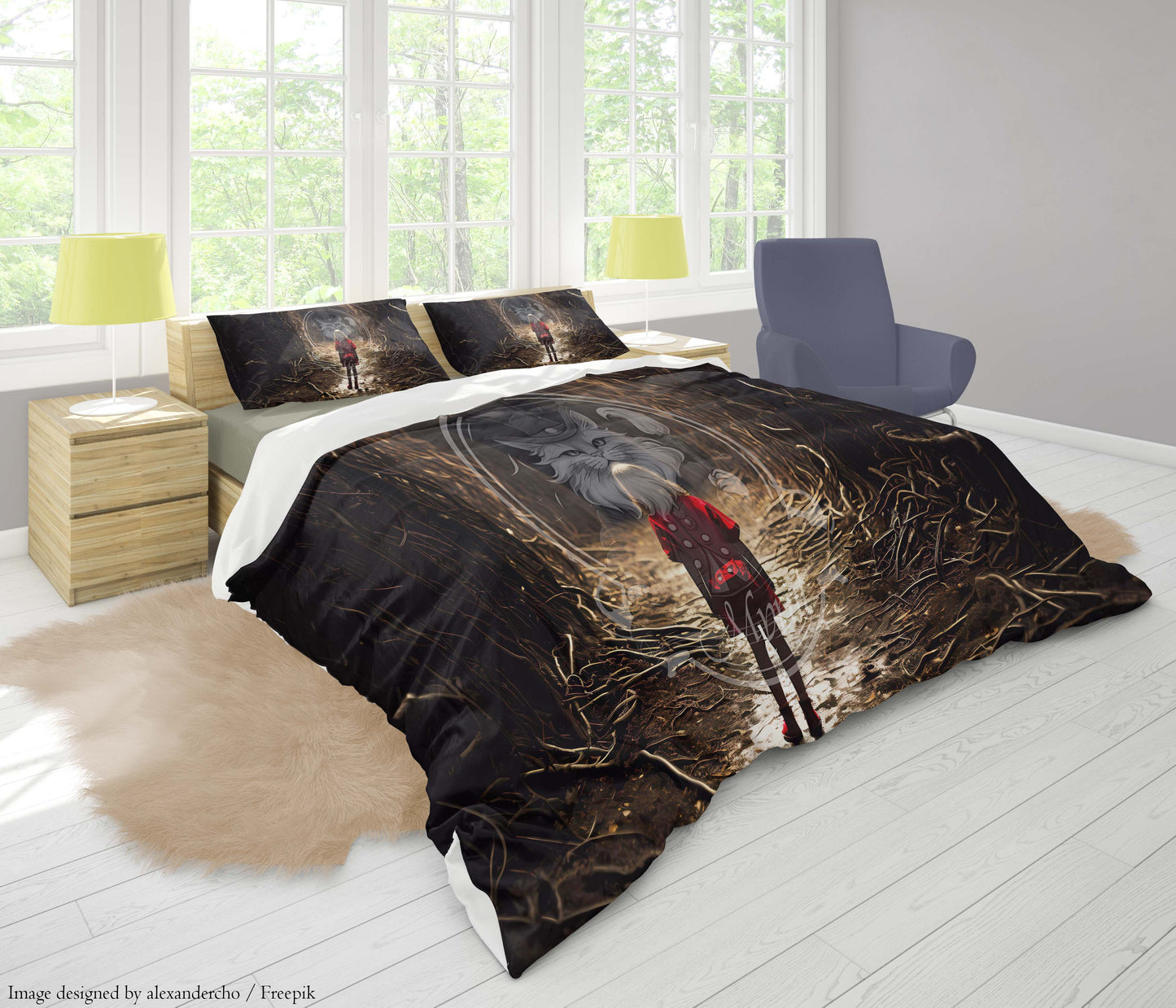 Klein meisje verdwaald in een nachtmerrie