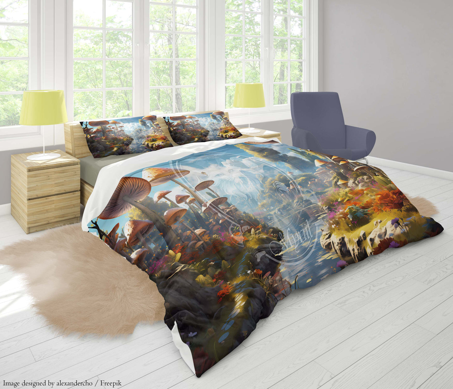 Gigantisch paddenstoelenbos