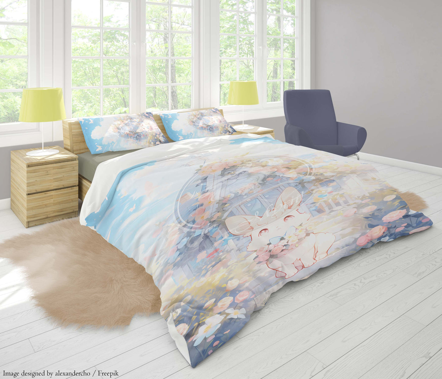 Sprookjesachtig wit konijn