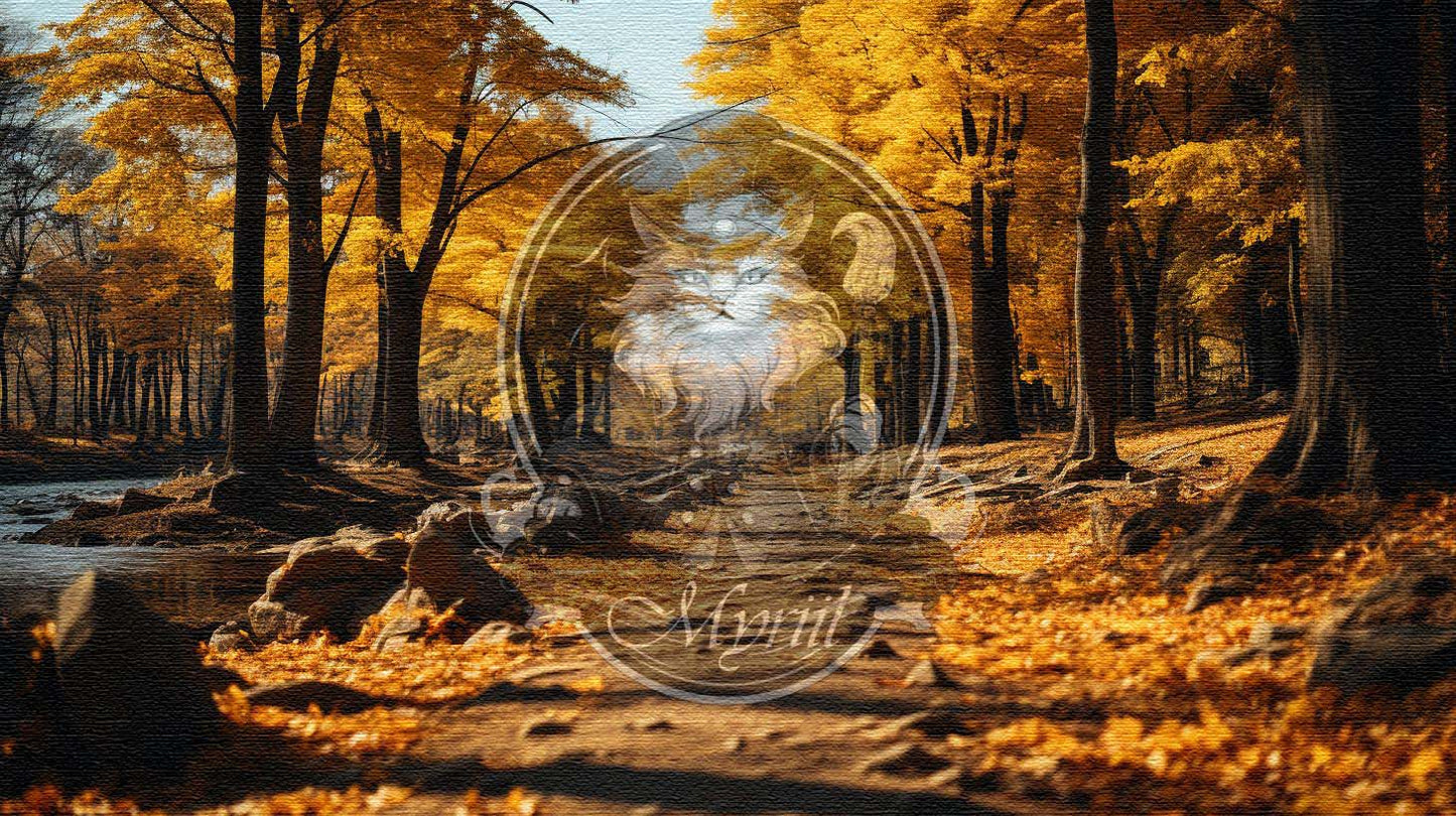 Herfst bosweg