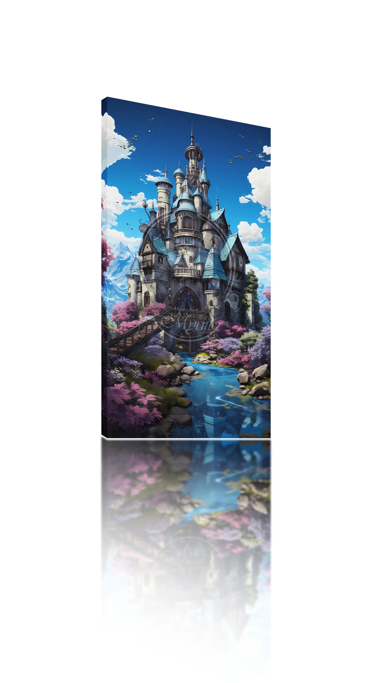 Blue cosy castle