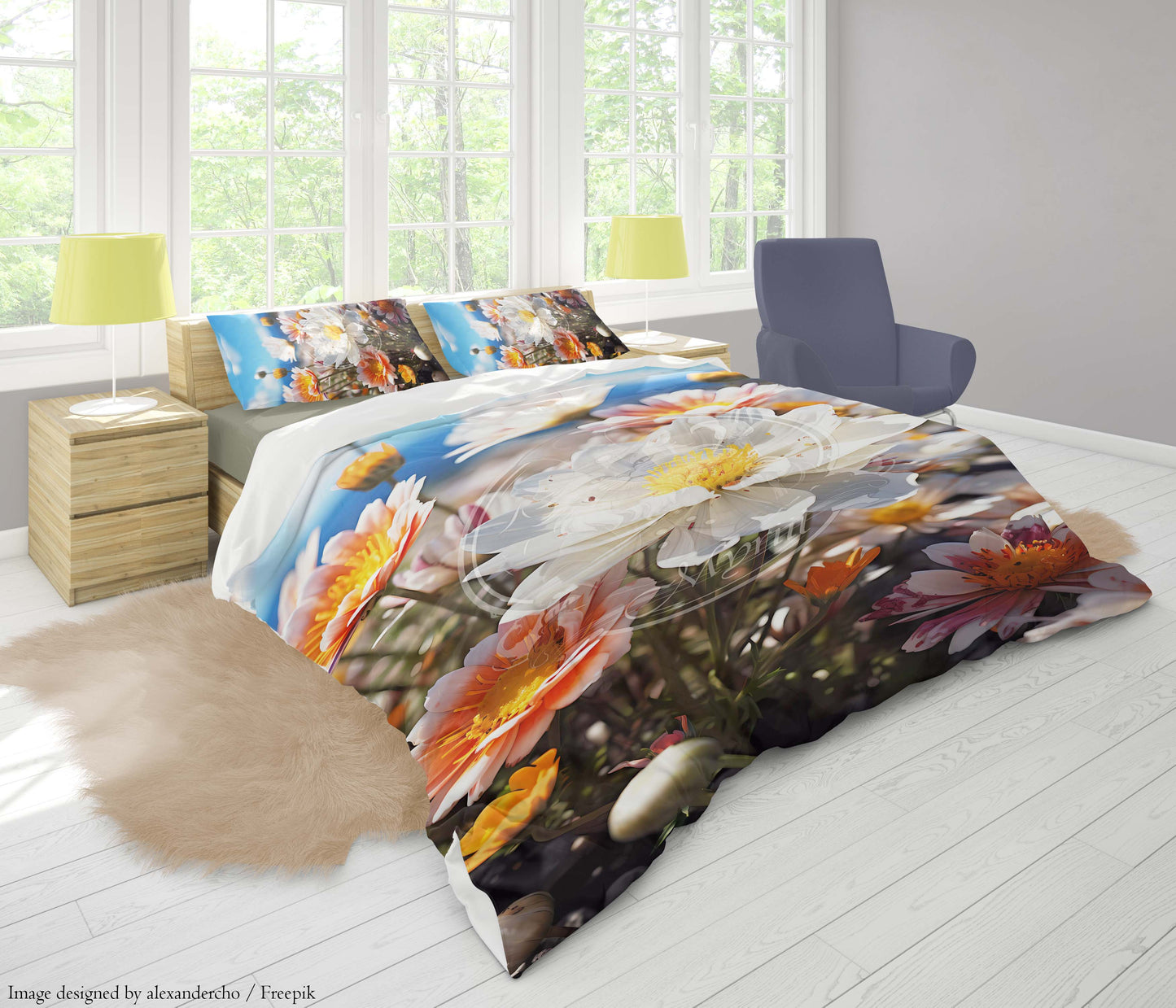 Spring flowers on a sunny day