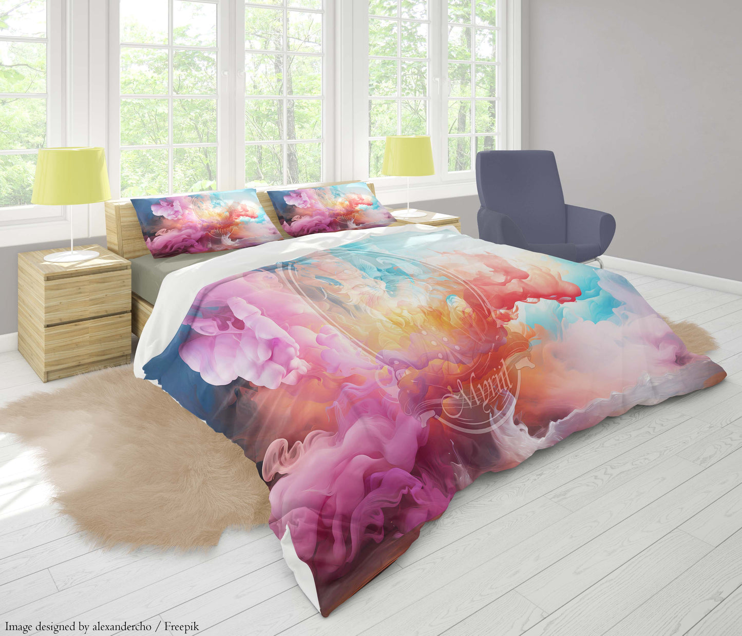 A colorful explosion