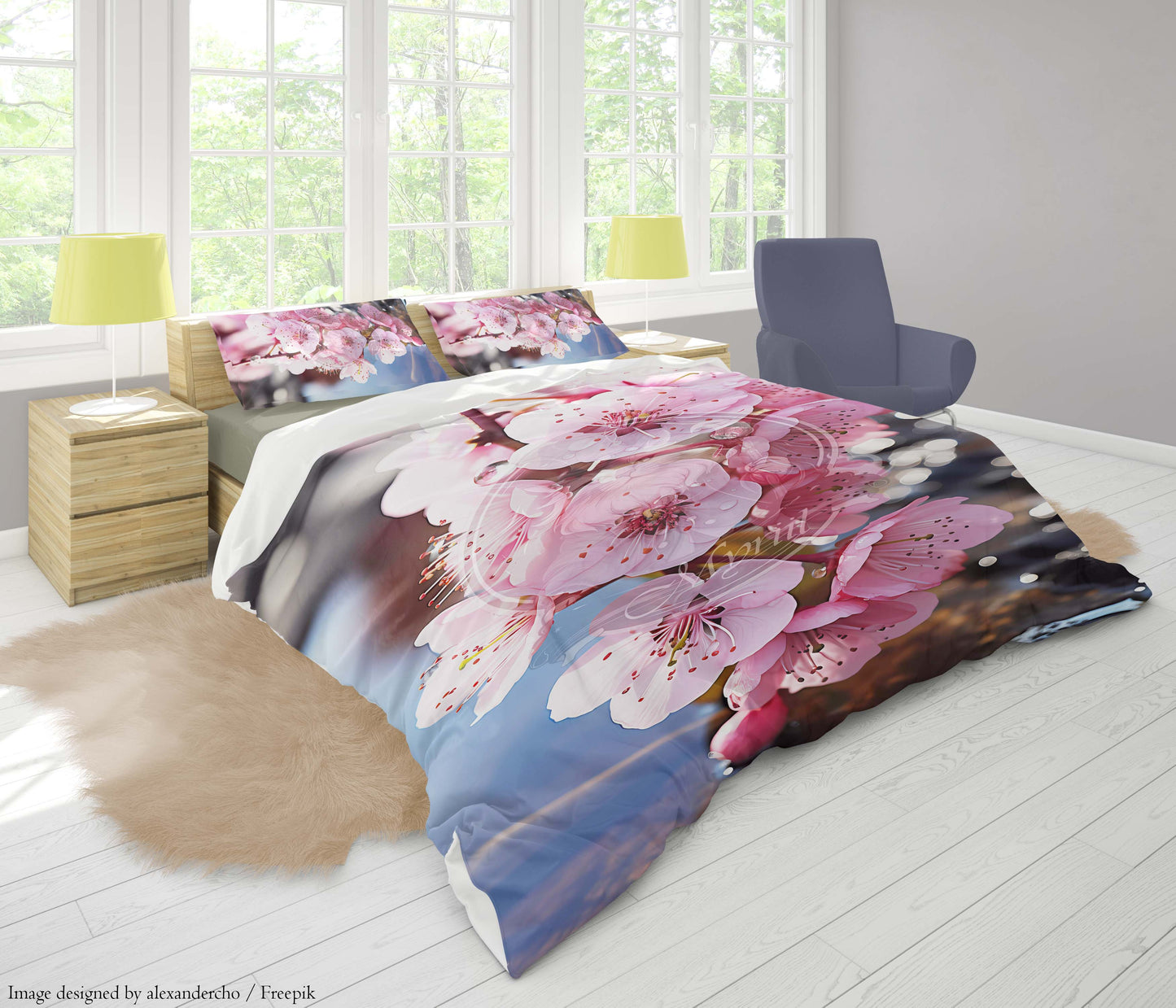 Roze bloemen van water