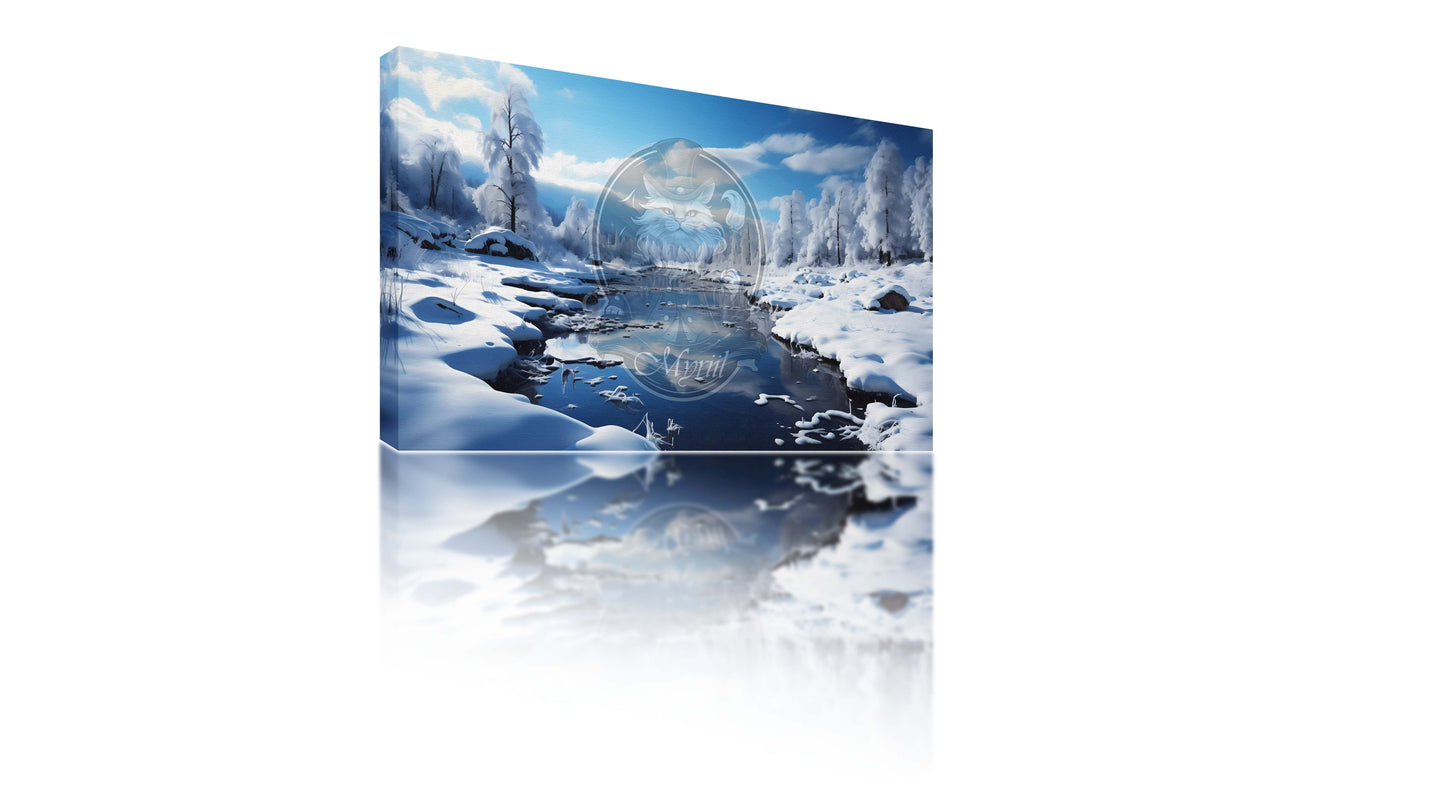 Peaceful winter landscape