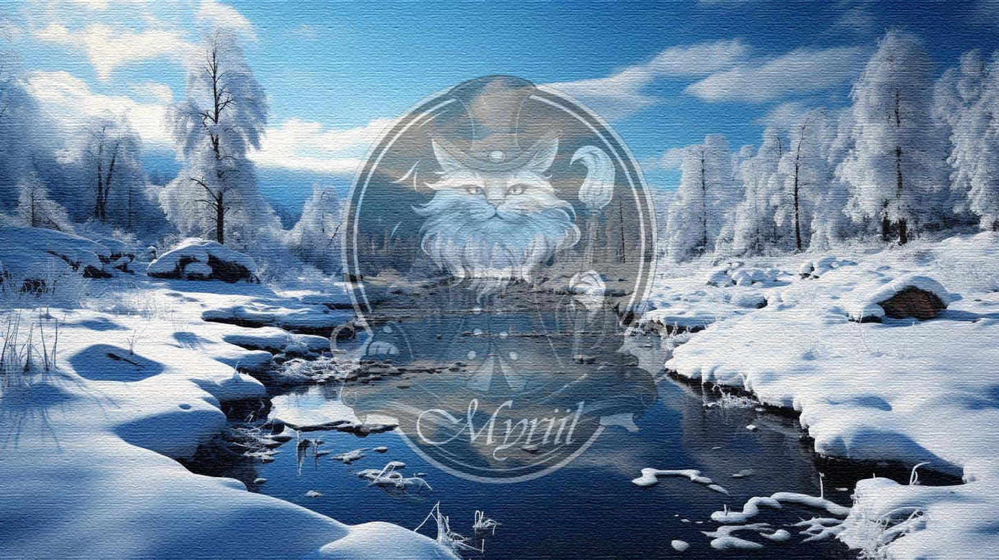 Peaceful winter landscape
