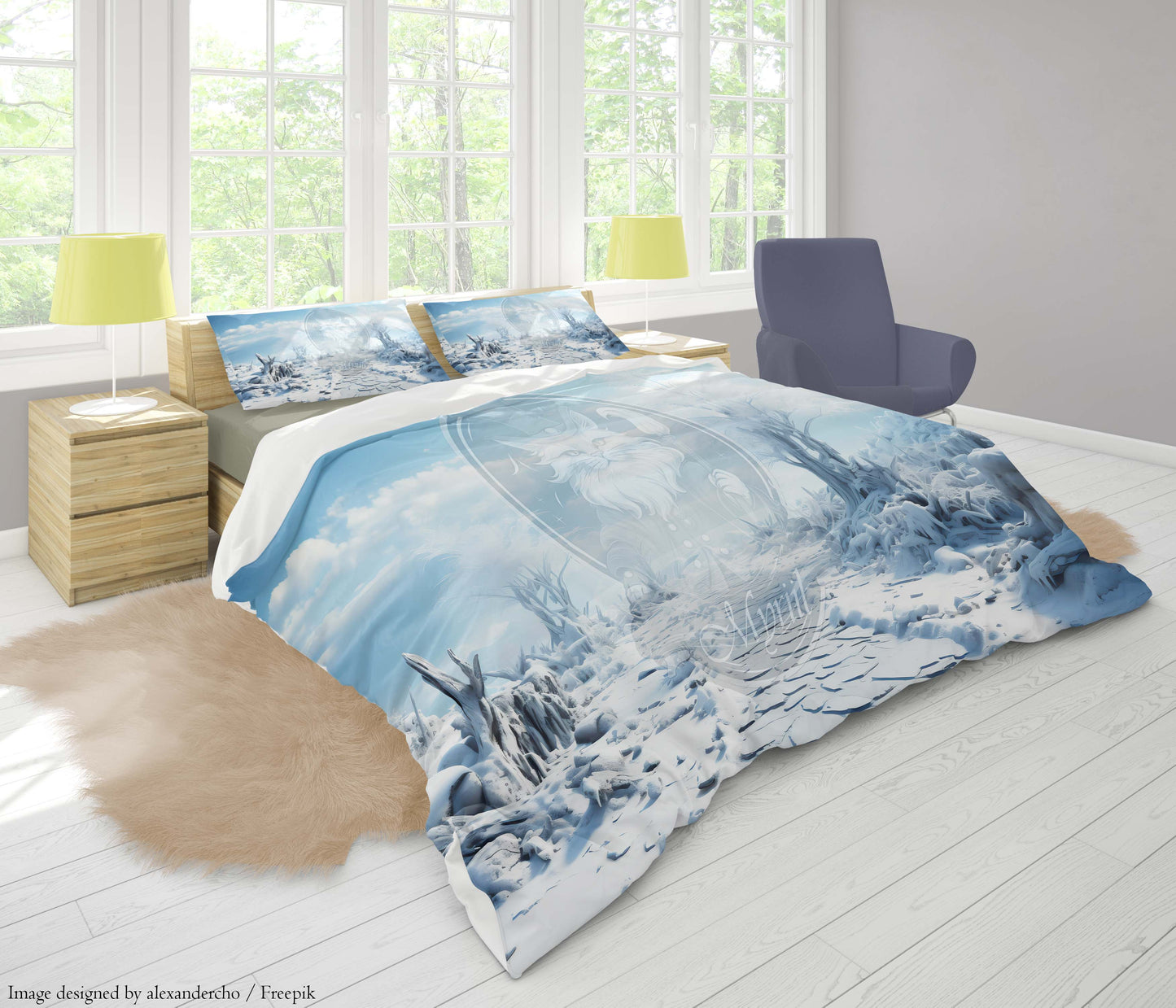 Desolaat winterlandschap