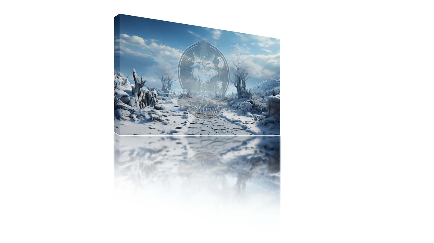 Desolaat winterlandschap
