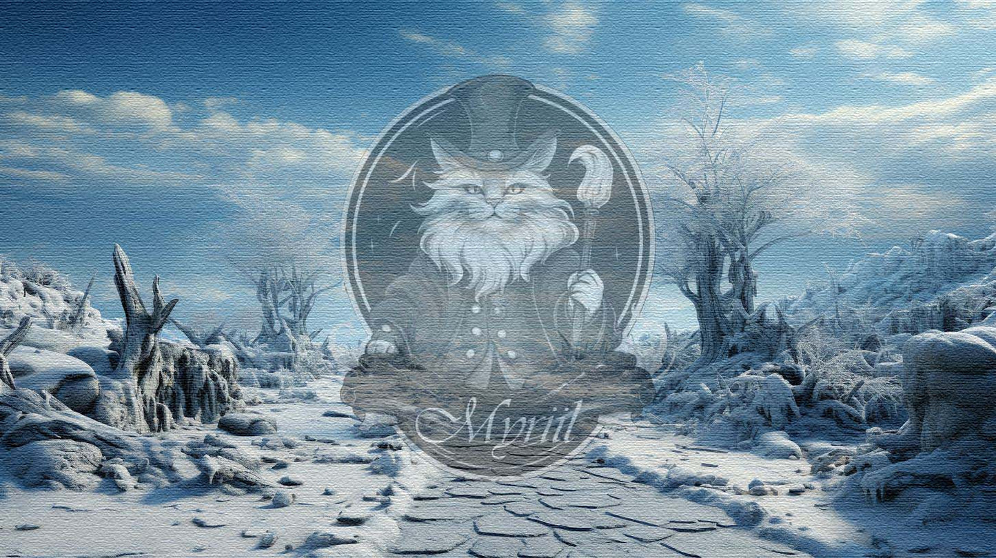 Desolaat winterlandschap