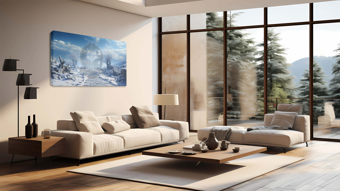 Desolaat winterlandschap