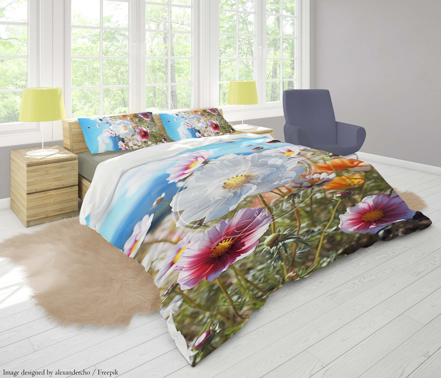 Roze en witte lentebloemen