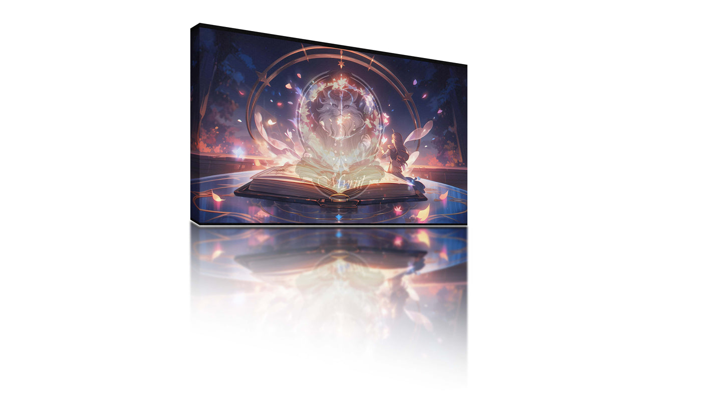 Gigantic magical book