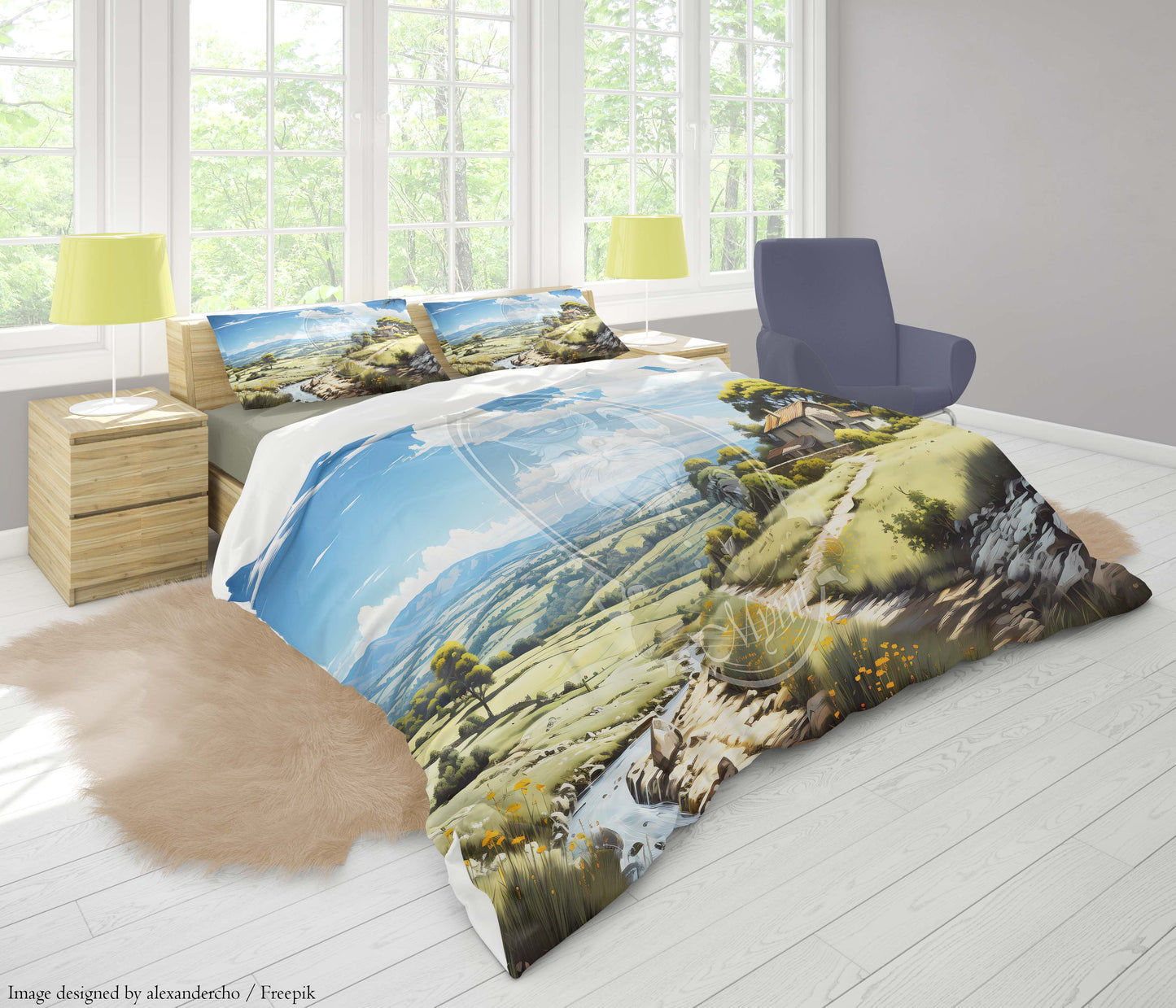 Italiaans landschap in de zomer